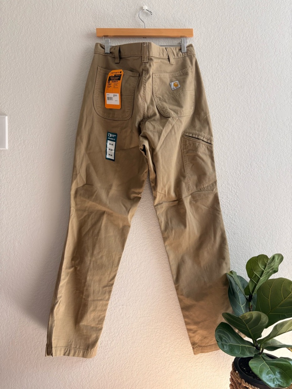 NWT Carhartt Rugged Flex Relaxed Fit Canvas Work Pant (BN2291-M) 34x34